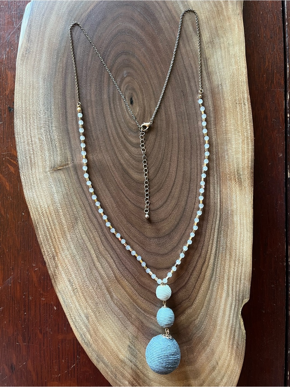 Triple Ball Pendant Necklace